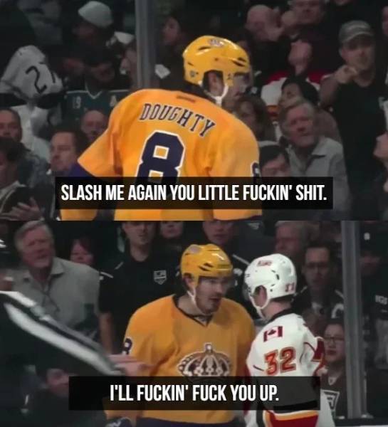 Hockey Players Are Professional Trash Talkers