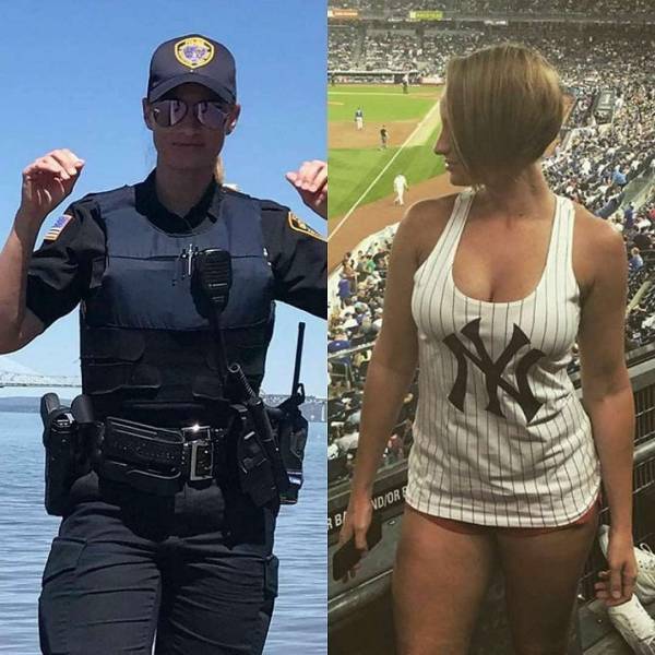 Beauties With And Without Their Uniform