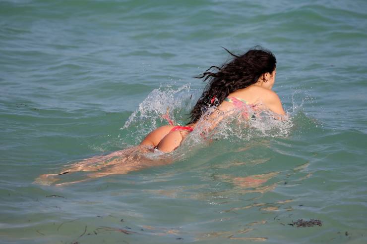 Chantel Jeffries On A Beach