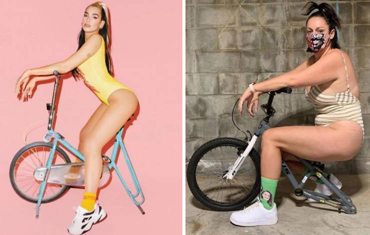 Woman Recreates Celebrity Photos In Funny Ways