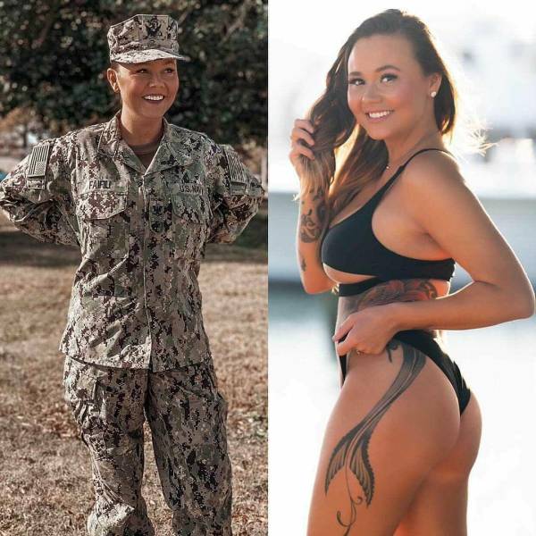 Hot Girls In Uniforms And Without Them