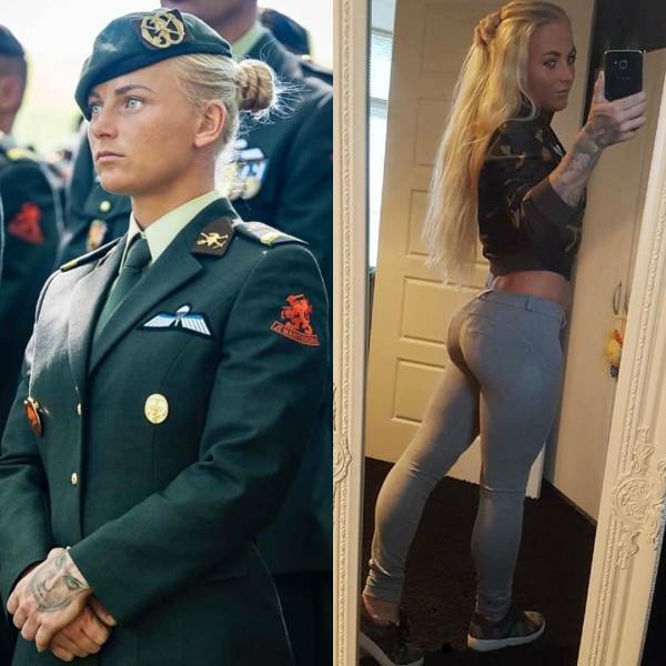 Hot Girls In Uniforms And Without Them