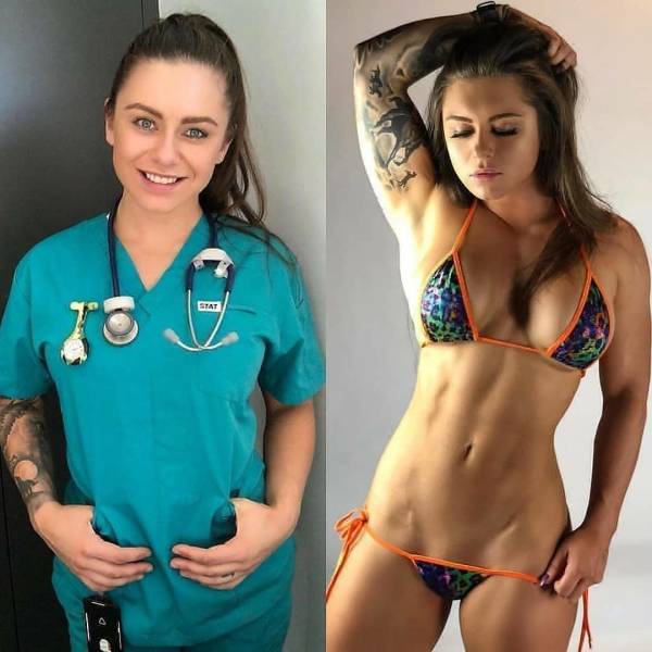 Hot Girls In Uniforms And Without Them