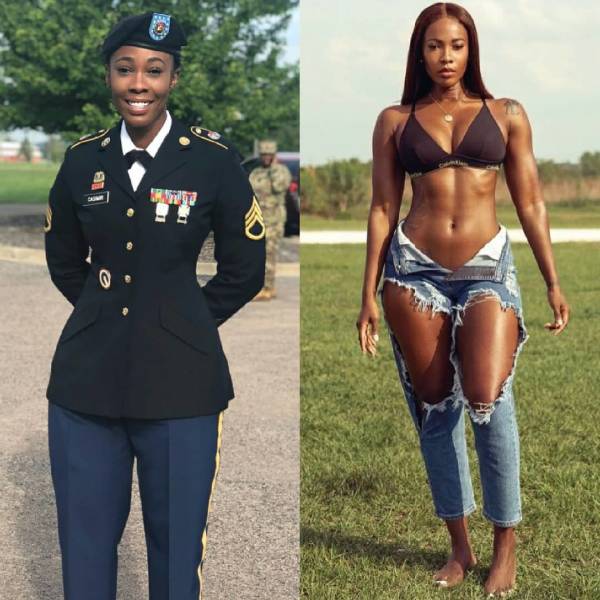 Hot Girls In Uniforms And Without Them