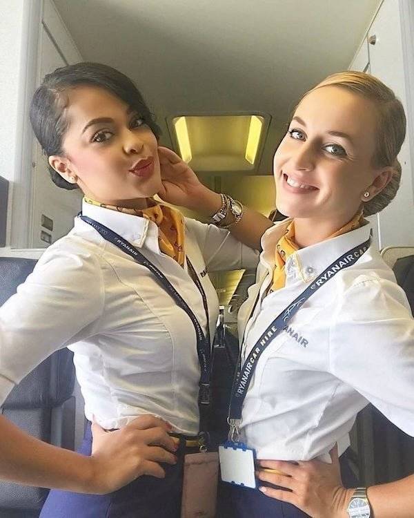 Let’s Take Off With These Hot Flight Attendants!