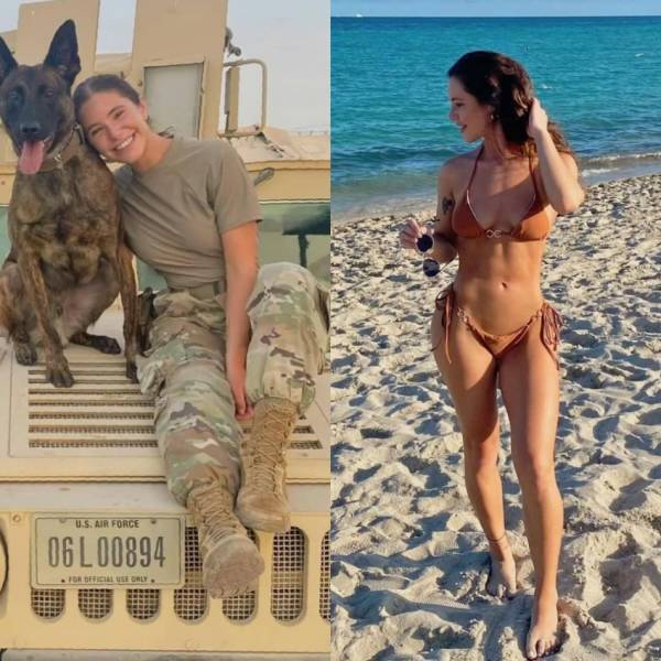 Sexy Girls With And Without Their Uniforms