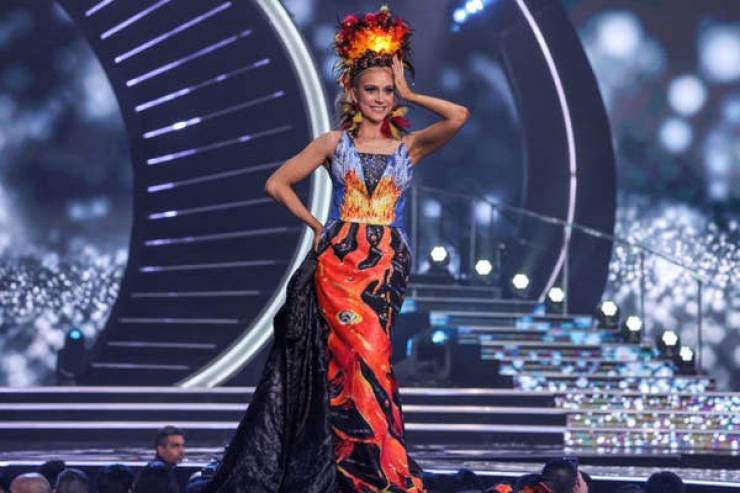“Miss Universe” Contestants Wearing Their National Costumes