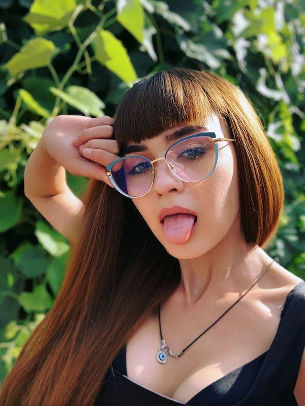 Pretty Eyes Behind Cute Glasses