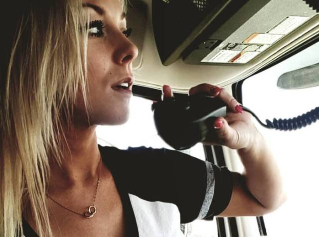 Isn’t She An Adorable Truck Driver?