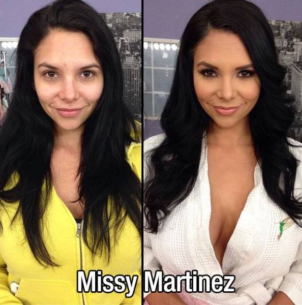 How Makeup Changes Pornstars