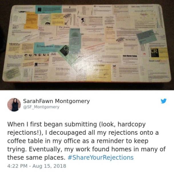 In Showbiz You Get Rejected Pretty Often