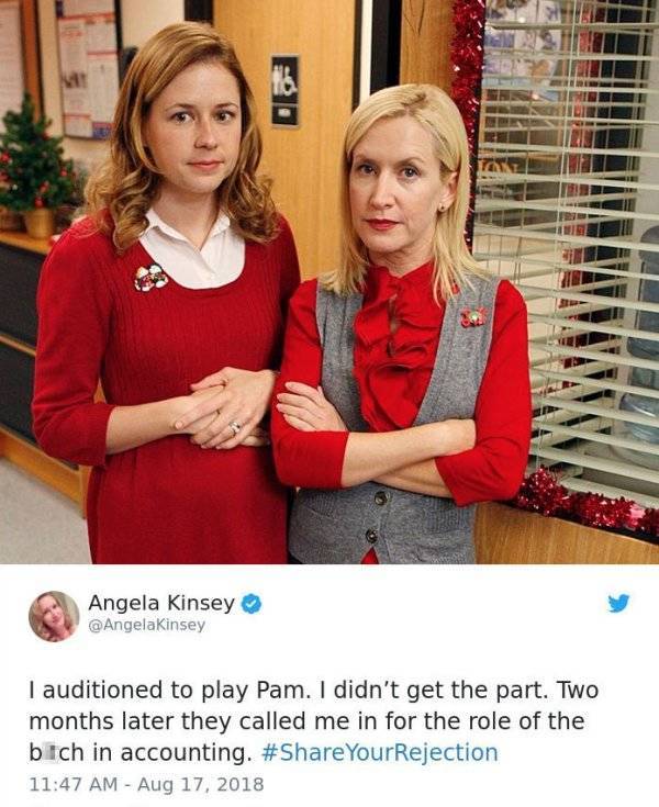 In Showbiz You Get Rejected Pretty Often