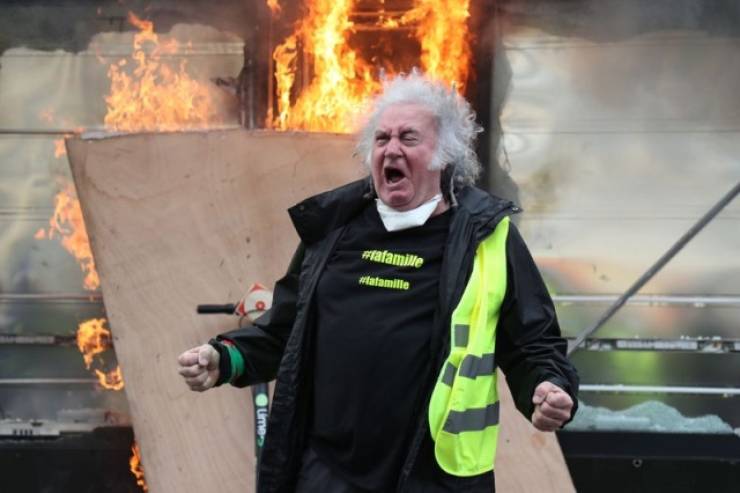 Man Rioting In Paris Is A New Photoshop Battle Hero