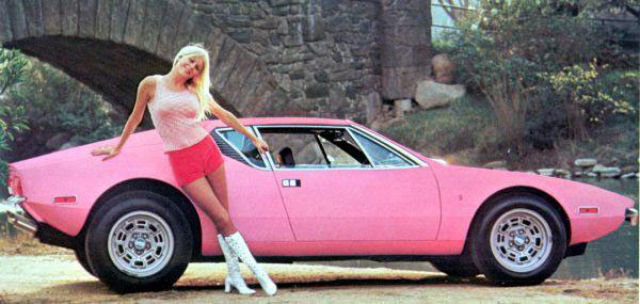 Sexy Playboy Playmates of the Year and Pink Cars (38 pics)