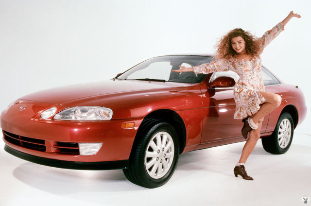 Sexy Playboy Playmates of the Year and Pink Cars (38 pics)