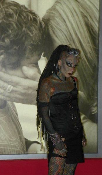 Scary Looking Goth Woman