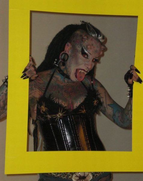 Scary Looking Goth Woman