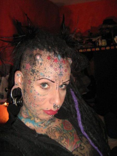 Scary Looking Goth Woman