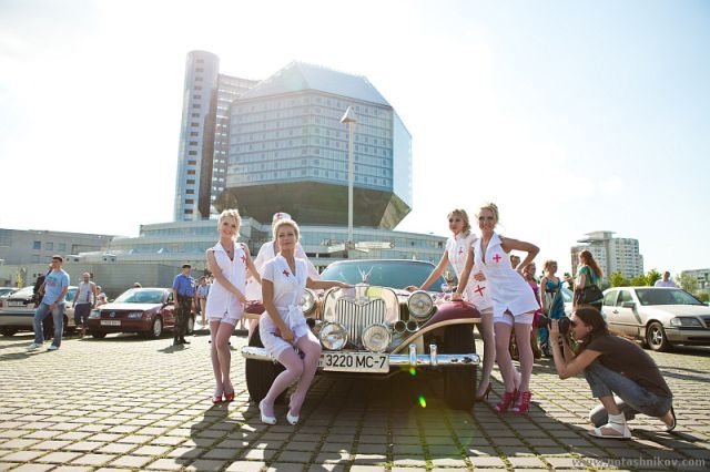 A Parade of Blonde Nurses