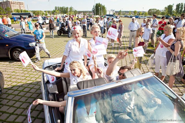 A Parade of Blonde Nurses