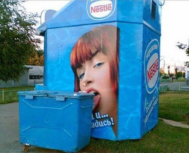 Advertisements in Bad Places