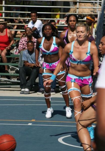Basketball Players in Lingerie