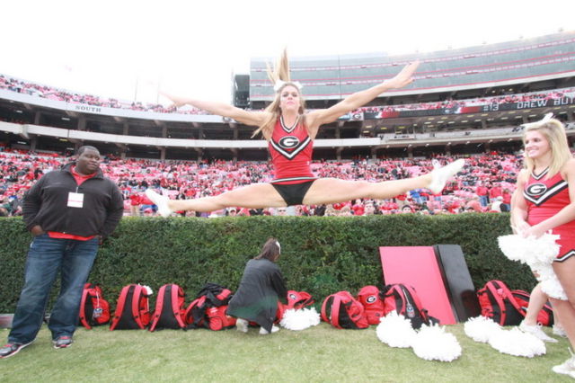Georgia Cheerleader Gets Buff