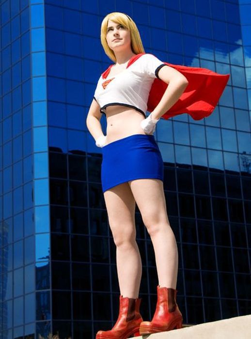 Cute Girls in Sexy Supergirl Costumes