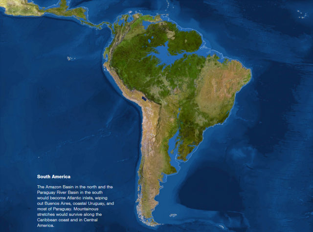 The World as It Would Look If all the Ice Melted