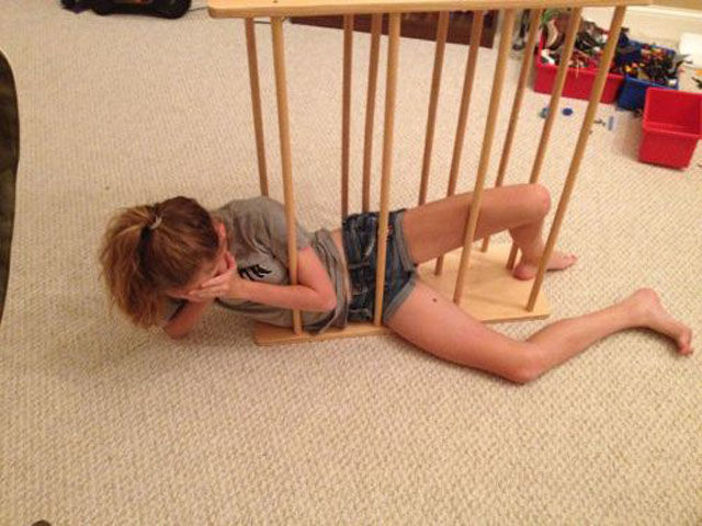 Girls Getting Stuck in the Weirdest Places