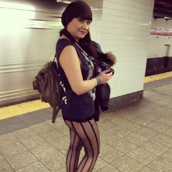 Girls of the No Pants Subway Ride 2014