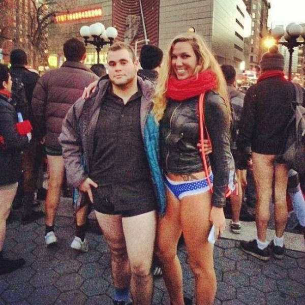 Girls of the No Pants Subway Ride 2014