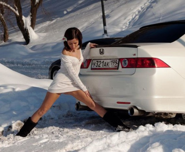 Sexy Girls and Cars Are a Match Made in Heaven