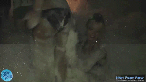 Spring Break Is Not Complete without a Foam Party and Girls in Bikinis