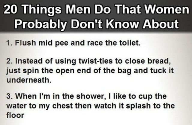 Surprising Things That Women Don’t Know about Men