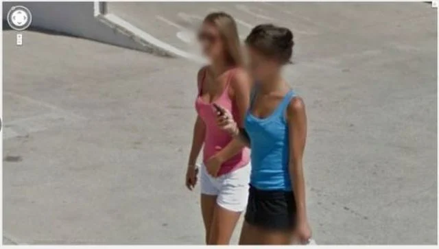 Sexy Ladies Get Caught on Google Street View