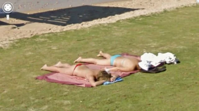 Sexy Ladies Get Caught on Google Street View