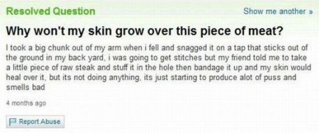 Amusing Yahoo Questions and Answers