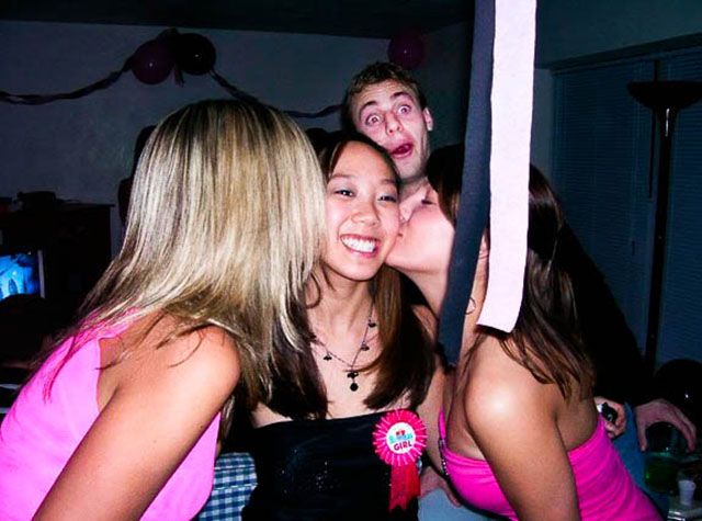 Dudes Watching Drunk Girls Kissing Each Other