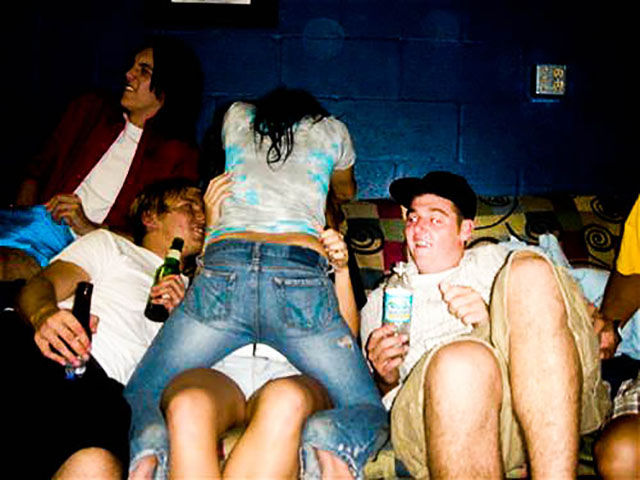 Dudes Watching Drunk Girls Kissing Each Other