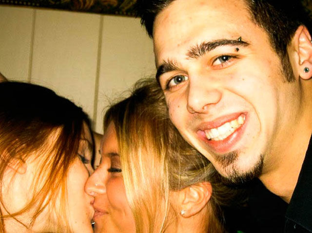 Dudes Watching Drunk Girls Kissing Each Other