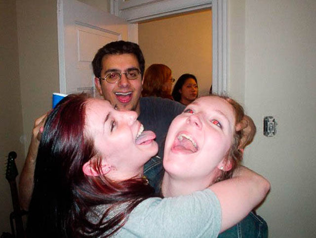 Dudes Watching Drunk Girls Kissing Each Other