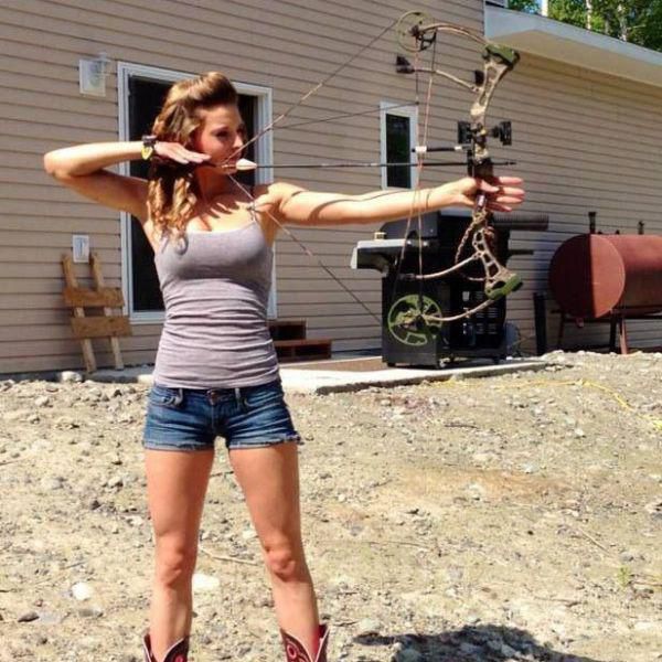 Sexy Archery Girls Shooting Away