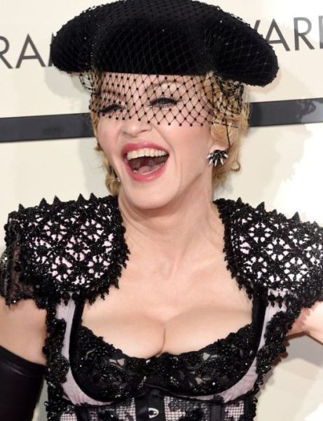 Madonna Steps Out in True Madonna Style at This Year’s Grammys