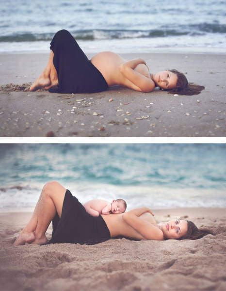 Awesome Photos Before And After Giving Birth
