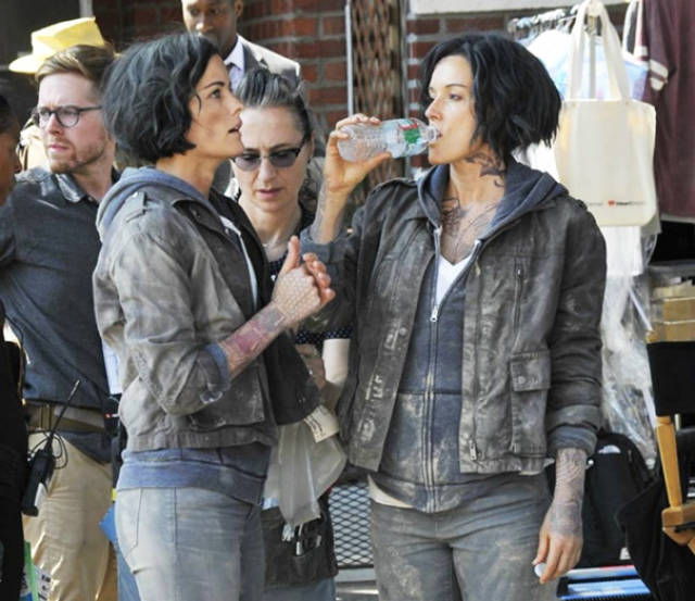 Actors With Their Stunt Doubles